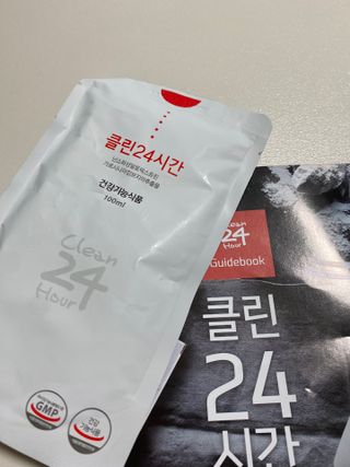 클린24시간 1BOX(5포) + 전용보틀(500ml) — 3점을 준 리뷰어가 2022년 9월 올린 사용 사진