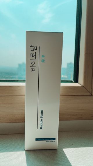 [바이로담] 저자극 약산성버블 폼 폼클렌징 150ml — 5점을 준 리뷰어가 2021년 3월 올린 사용 사진