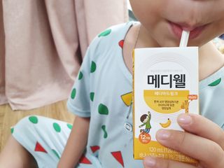 메디웰 페디아드링크 미니 바나나맛 — 5점을 준 리뷰어가 2022년 8월 올린 사용 사진