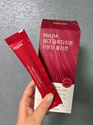 [덜다] 글루타치온 저분자 콜라겐 (20g x 15포) — 4.5점을 준 리뷰어가 2023년 8월 올린 사용 사진