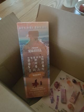 엘리샤코이 아임얼라이브 콤부차 콜라겐 506 스틱젤리 패션프루트 — 5점을 준 리뷰어가 2021년 6월 올린 사용 사진