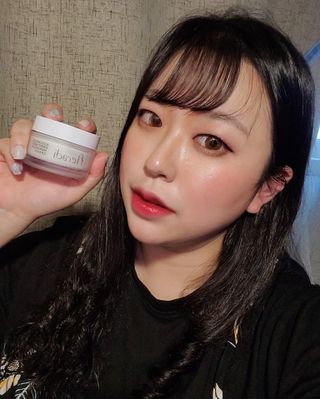 플레라디 에델바이스 인리치드 머랭 크림 — 4점을 준 리뷰어가 2021년 6월 올린 사용 사진