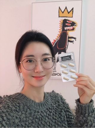 메디타민 원헌드레드 그린프로폴리스 — 5점을 준 리뷰어가 2021년 11월 올린 사용 사진