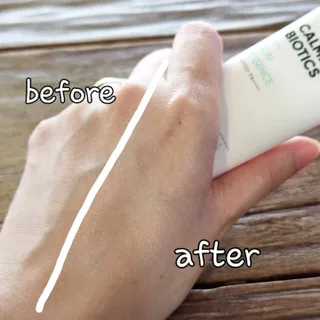 리더스코스메틱 리더스 카밍 바이오틱스 선 에센스 SPF 50+ PA++++ — 5점을 준 리뷰어가 2022년 6월 올린 사용 사진