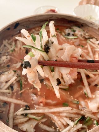 마라도푸드 최강달인 물회 맛집 38년 전통 백년가게 포항 마라도회식당 — 5점을 준 리뷰어가 2023년 5월 올린 사용 사진