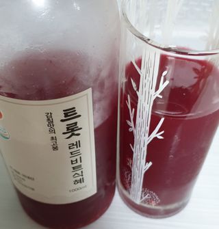 트롯전통식혜 트롯레드비트식혜 1리터 +500리터 — 5점을 준 리뷰어가 2021년 5월 올린 사용 사진