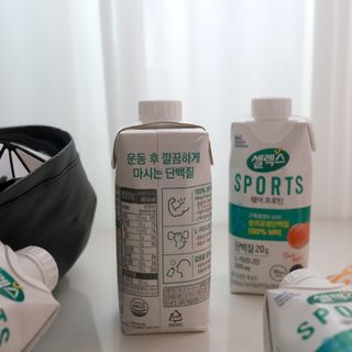 셀렉스스포츠 셀렉스 스포츠 웨이 프로틴 복숭아_ 330ml x 12팩 — 5점을 준 리뷰어가 2021년 7월 올린 사용 사진