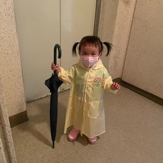 [애니가드] 키즈 라이트 KC인증 새부리형 패션 컬러마스크 30매 소형 어린이 — 5점을 준 리뷰어가 2022년 7월 올린 사용 사진