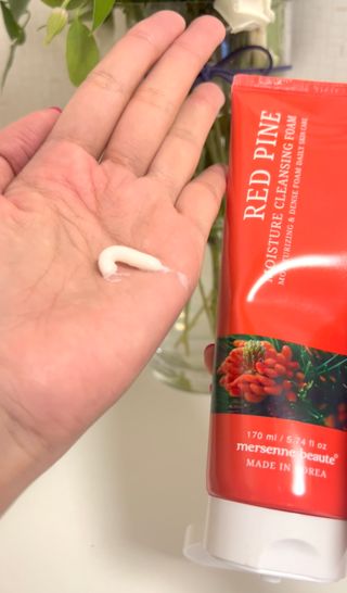 메르센보떼 레드파인 모이스춰 클렌징 폼 170ml — 4점을 준 리뷰어가 2022년 8월 올린 사용 사진