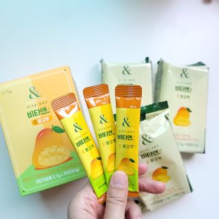 비타앤C 레몬맛, 망고맛 — 5점을 준 리뷰어가 2021년 4월 올린 사용 사진