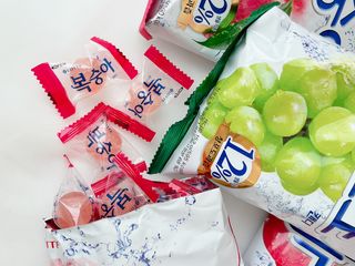 청포도캔디 복숭아캔디 — 5점을 준 리뷰어가 2022년 11월 올린 사용 사진