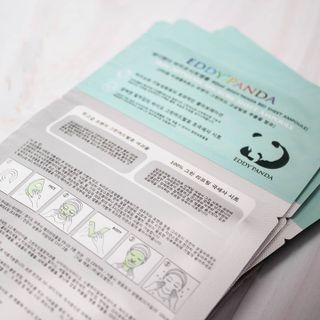애디팬더 바이오시트앰플 기능성 마스크팩 — 5점을 준 리뷰어가 2021년 5월 올린 사용 사진