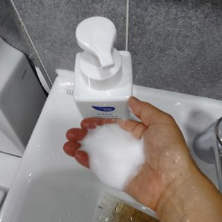 카오리온코스메틱스 클린온 버블 핸드 워시 500ml — 4점을 준 리뷰어가 2021년 8월 올린 사용 사진