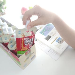 프리캠페인용 [한미사이언스] 우리 아이 튼튼, 엄마 마음 든든! 마시는텐텐 플러스 (100ml*10입) — 5점을 준 리뷰어가 2023년 10월 올린 사용 사진