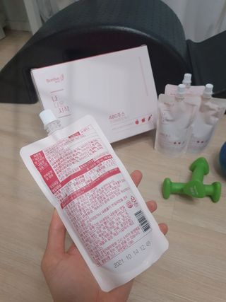 12월 15일 출시, 건강기능식품 브랜드 본리브 나 다운 시작 제품 3종 — 5점을 준 리뷰어가 2020년 12월 올린 사용 사진
