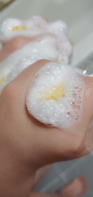 와프랩 운동하는 여성을 위한 더블유 미세먼지 세정 천연유래 약산성 바디워시 — 5점을 준 리뷰어가 2022년 3월 올린 사용 사진