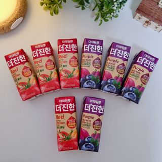 [롯데칠성] 야채듬뿍 더'진한 [롯데칠성] 야채는 이제 COLORFULL! 야채듬뿍  더 진한 레드 4개 +퍼플 4개 (총 8개) — 5점을 준 리뷰어가 2023년 6월 올린 사용 사진