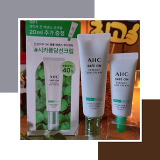[AHC] 세이프온 에센스 선크림 올리브영 스페셜 증정 기획세트 — 5점을 준 리뷰어가 2022년 6월 올린 사용 사진