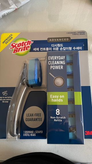 3M 디쉬원드 손잡이형 수세미 클럽팩 1핸들+8리필 — 5점을 준 리뷰어가 2023년 7월 올린 사용 사진