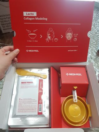 메디필 레드 락토 콜라겐 모델링 팩 — 5점을 준 리뷰어가 2021년 3월 올린 사용 사진