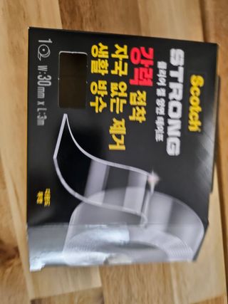 3M 스카치 초강력 클리어겔 실리콘 아크릴 양면테이프 30mmx3m 1개 — 5점을 준 리뷰어가 2025년 6월 올린 사용 사진