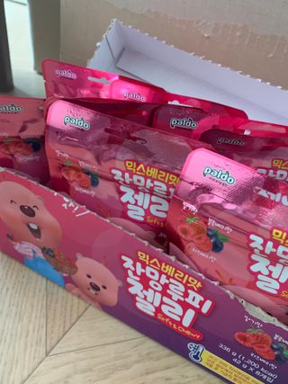 [팔도] 잔망루피젤리 믹스베리맛 42g 8개 — 5점을 준 리뷰어가 2022년 1월 올린 사용 사진