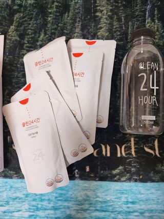 클린24시간 1BOX(5포) + 전용보틀(500ml) — 4.5점을 준 리뷰어가 2022년 10월 올린 사용 사진