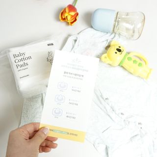 디어엘로디 프리미엄 유기농 베이비 솜티슈 40매 3 + 1 PACK — 5점을 준 리뷰어가 2021년 3월 올린 사용 사진