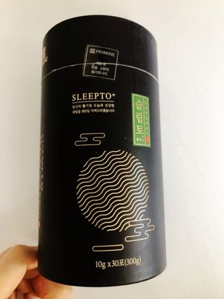 프리마인 자체 기업부설 연구소에서 찾아낸 건강한 수면의 비밀.  슬립토 플러스 30포 — 5점을 준 리뷰어가 2022년 4월 올린 사용 사진