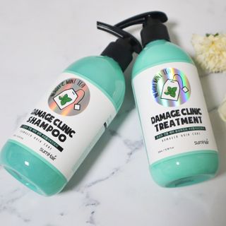 썸헤어 / SUMHAIR 썸헤어 데미지 클리닉 샴푸+트리트먼트 네롤리&민트티 — 5점을 준 리뷰어가 2021년 6월 올린 사용 사진