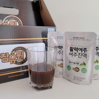 참유원 특허제조 활력 여주진액 여주즙 50포 — 5점을 준 리뷰어가 2022년 1월 올린 사용 사진