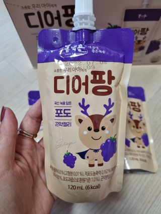 [몸엔용] 우리 아이 건강간식, 달콤한 녹용곤약젤리 디어팡 4종 — 5점을 준 리뷰어가 2021년 11월 올린 사용 사진