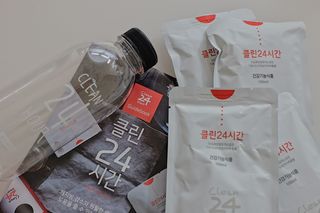 클린24시간 1BOX(5포) + 전용보틀(500ml) — 5점을 준 리뷰어가 2023년 8월 올린 사용 사진