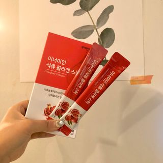 이너미인 석류 콜라겐 스틱 — 3.5점을 준 리뷰어가 2021년 1월 올린 사용 사진