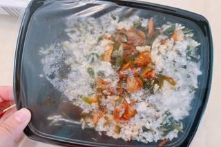 직탁 식단관리 3종 도시락(꼬막 듬뿍 곤드레비빔밥, 알리오올리오 불고기오믈렛, 매콤쭈꾸미 시래기유채밥) — 5점을 준 리뷰어가 2022년 6월 올린 사용 사진