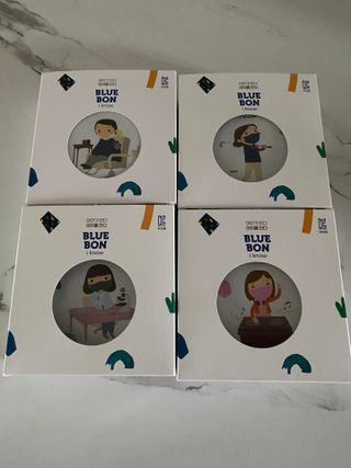 [블루 본 아이노우] 유아용 컬러마스크 40 PCS SET 2중 택 1 — 5점을 준 리뷰어가 2021년 4월 올린 사용 사진