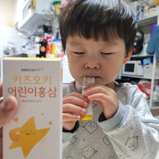 [이뮤니티플러스]우리아이 면역오키, 건강오키 _ 키즈오키 어린이홍삼 10포 1box — 5점을 준 리뷰어가 2022년 1월 올린 사용 사진