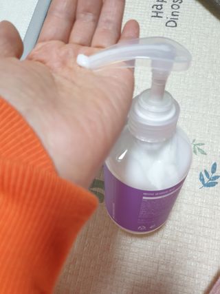 빅그린 베이비라인 3종세트 - 샴푸앤바디워시500ml,올인원로션500ml,바디크림170ml — 5점을 준 리뷰어가 2022년 11월 올린 사용 사진