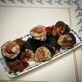 해풀잎 누구나 김밥*1ea [(혼합야채 35g *1ea,  김밥김 (5g, 5ea),  양념간장 (6g, 5ea), 참기름(5g, 2ea)] — 5점을 준 리뷰어가 2022년 10월 올린 사용 사진