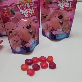 [팔도] 잔망루피젤리 믹스베리맛 42g 8개 — 5점을 준 리뷰어가 2022년 1월 올린 사용 사진