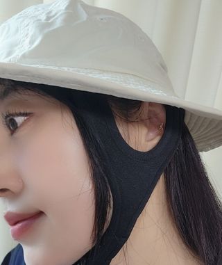 구김스★ [방수/UV차단]베이직 서핑햇 1.0 비치햇/해변모자/등산모자 *컬러 선택 가능 — 5점을 준 리뷰어가 2024년 12월 올린 사용 사진