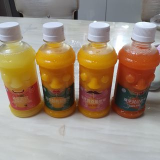 탐라원 제주의 맛, 몬딱주스 4종세트 - 한라봉몬딱주스, 천혜향몬딱주스, 청귤에이드, 당근몬딱주스 — 5점을 준 리뷰어가 2021년 7월 올린 사용 사진