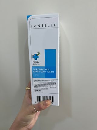 랑벨 수퍼내츄럴 수분잠금 토너 500ml (수분, 보습, 피부장벽 토너) — 5점을 준 리뷰어가 2022년 4월 올린 사용 사진