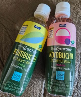 더그레잇티 콤부차 [매일유업] 더그레잇티 44kcal 콤부차 300ml *12개입 (오리지널 6개+베리리치 6개) — 5점을 준 리뷰어가 2023년 7월 올린 사용 사진