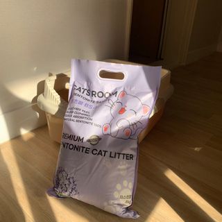 겟플렉스 켓플렉스 캣츠룸BS-1 고양이모래 4kg — 5점을 준 리뷰어가 2021년 1월 올린 사용 사진