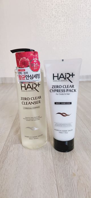 헤어플러스 제로클리어 샴푸 500ml, 두피팩 210ml 2종SET — 5점을 준 리뷰어가 2021년 3월 올린 사용 사진