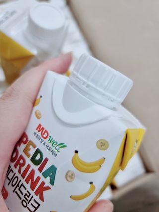 메디웰 페디아드링크 미니 바나나맛 — 5점을 준 리뷰어가 2021년 7월 올린 사용 사진