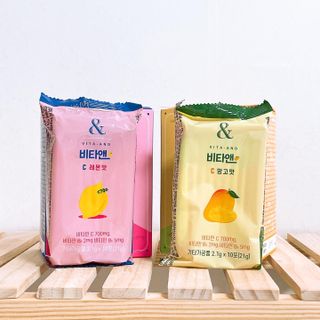 비타앤C 레몬맛, 망고맛 — 5점을 준 리뷰어가 2021년 4월 올린 사용 사진