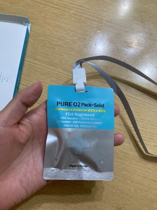퓨어오투 블루콩 퓨어오투 팩솔리드 — 4.5점을 준 리뷰어가 2022년 5월 올린 사용 사진