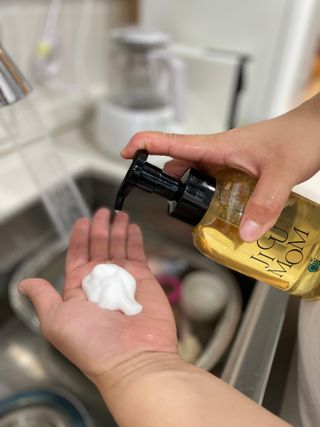 지구맘 순비누 주방세제 500ml  아기젖병 항균99.9 — 5점을 준 리뷰어가 2022년 7월 올린 사용 사진